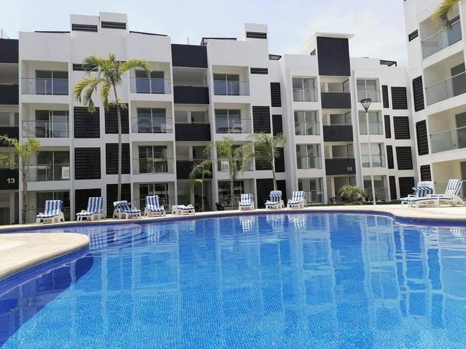 Apartament Departamento De Lujo En Manzanillo, Planta Baja Frente A La Alberca Zewnętrze zdjęcie